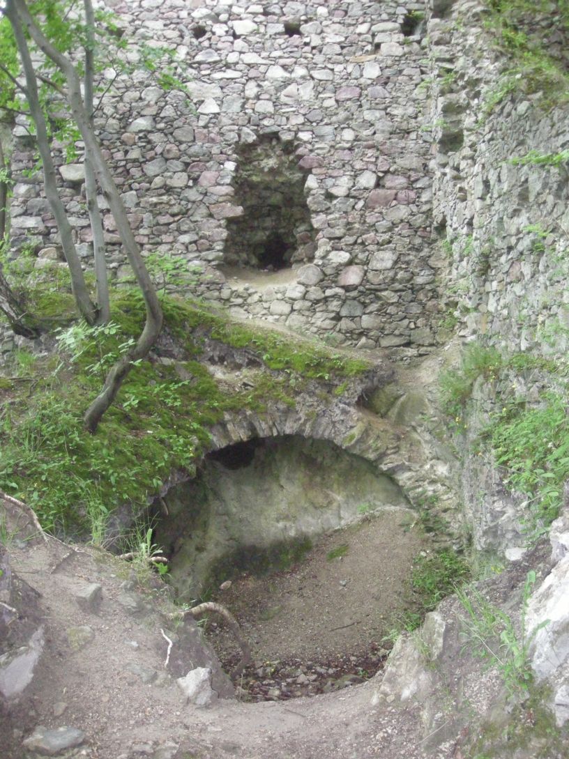 Old castle ruin in Banská Stiavnica