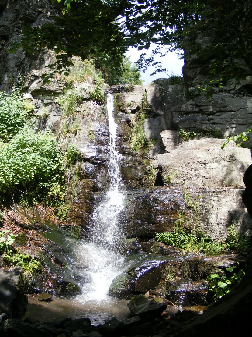Starohutsky waterfall