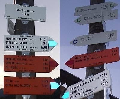 Králiky U Ruskov - turistické trasy
