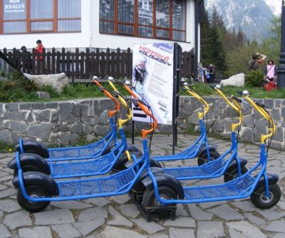 Mountain scooter from Hrebienok to Smokovec